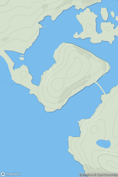 Thumbnail image for Garbh Eilean [Scourie to Lairg] [NC223338] showing contour plot for surrounding peak